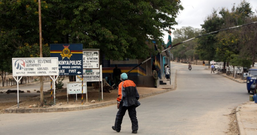 Crossing the border into Kenya