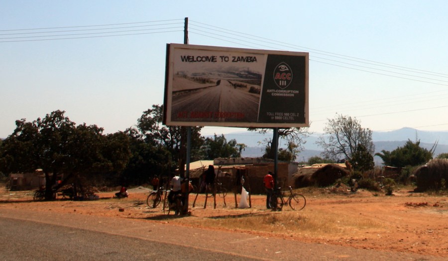 Entering Zambia